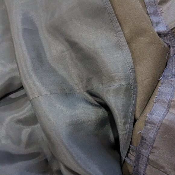 Carmen Marc Valvo Navy Silk evening full length skirt . Size 6 - Picture 6 of 8